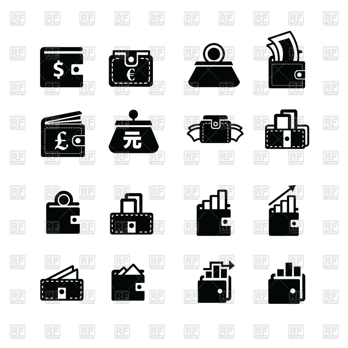 1200x1200 Money In Wallet Vector Image Of Business, Finance Iconmama