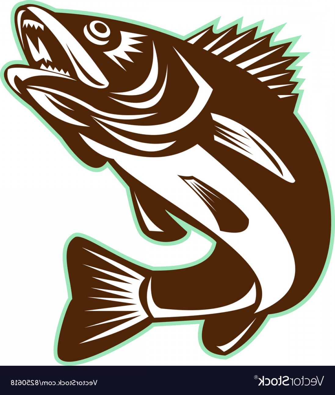 1098x1296 Walleye Vector Hoodamath