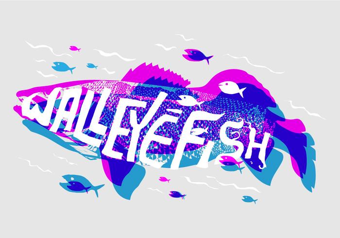 700x490 Free Walleye Vector Illustration Stock Images