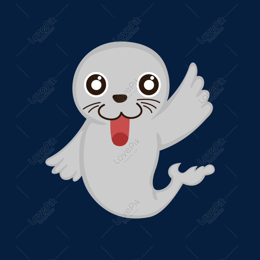 860x860 Grey Walrus Vector Material Png Image Picture Free Download