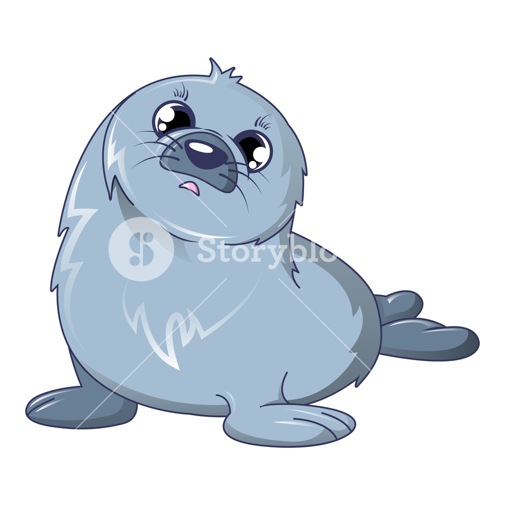 1000x1000 Sad Walrus Icon Cartoon Of Sad Walrus Vector Icon For Web Design