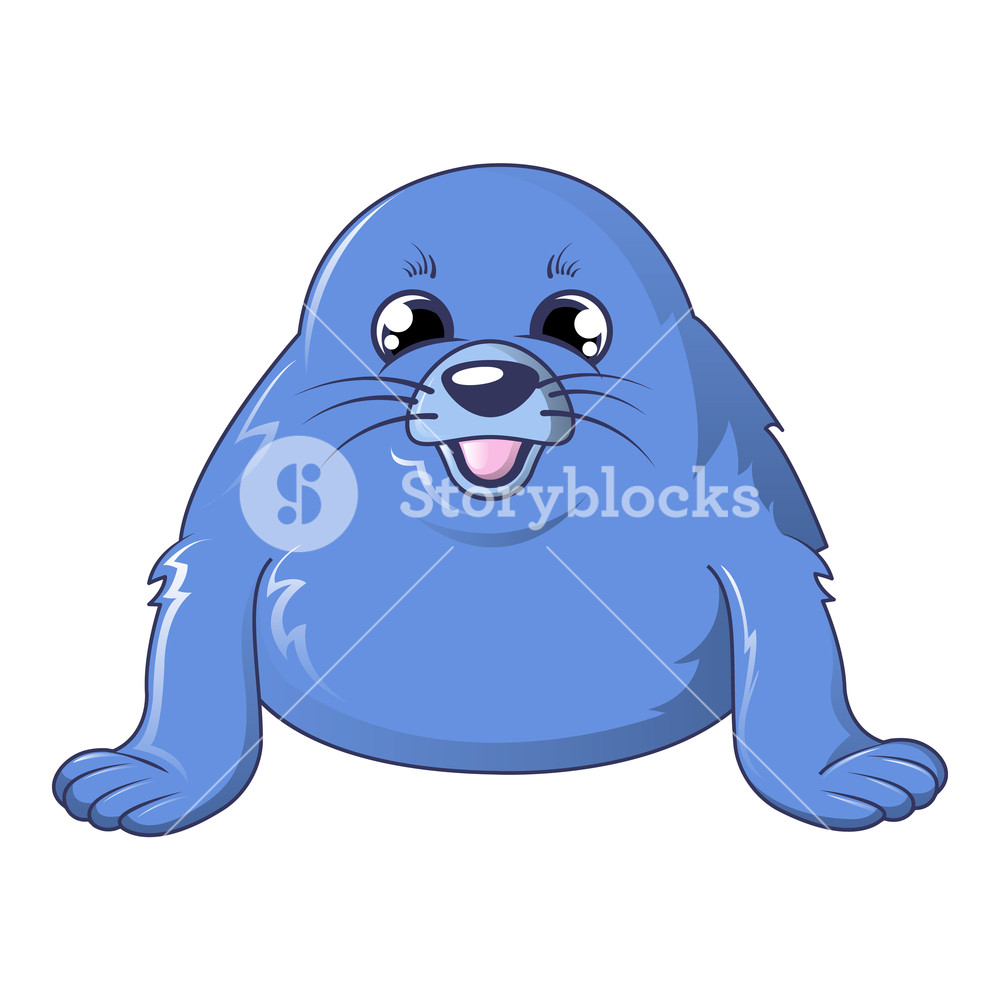 1000x1000 Cute Walrus Icon Cartoon Of Cute Walrus Vector Icon For Web