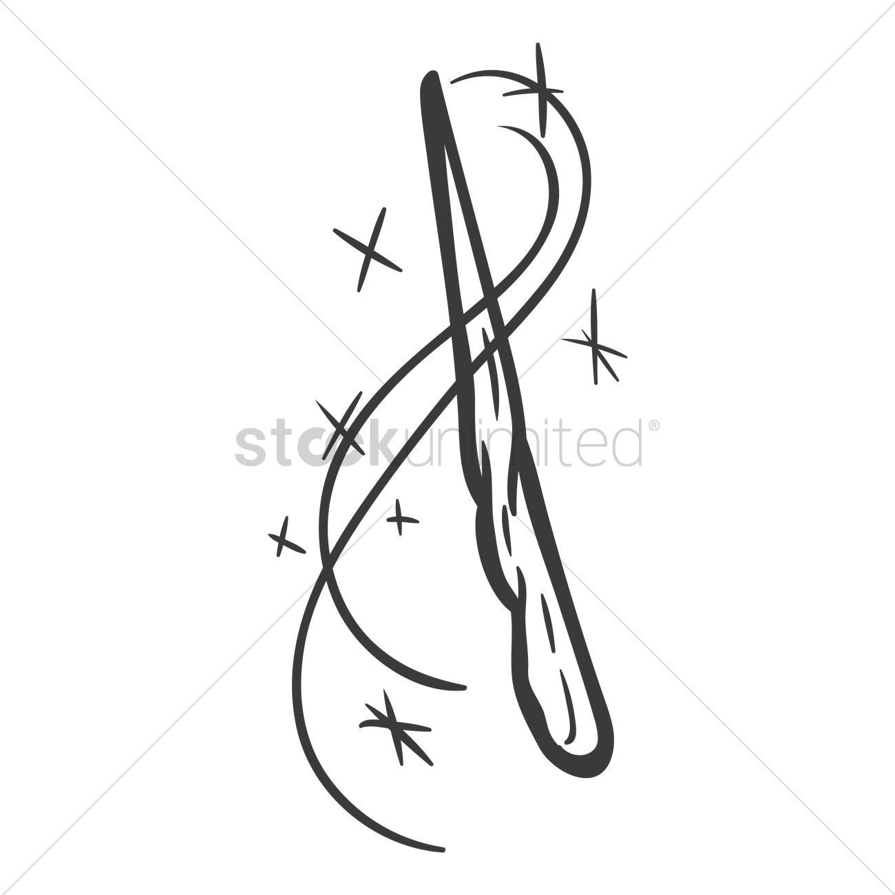 1300x1300 Magic Wand Vector Image