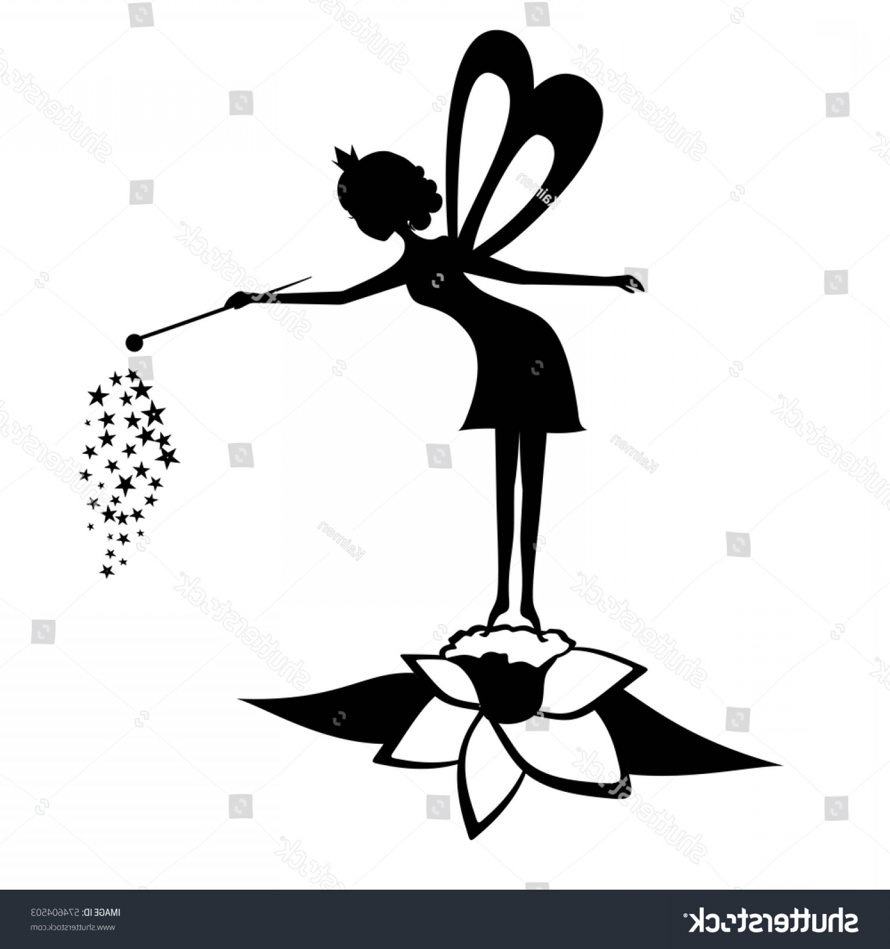 1800x1920 Fairy Black Silhouette Magic Wand Vector Soidergi