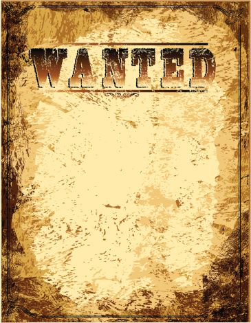 Vector Antique Wanted Poster Vector 365x470 Vector Antique Wanted Poster Vector