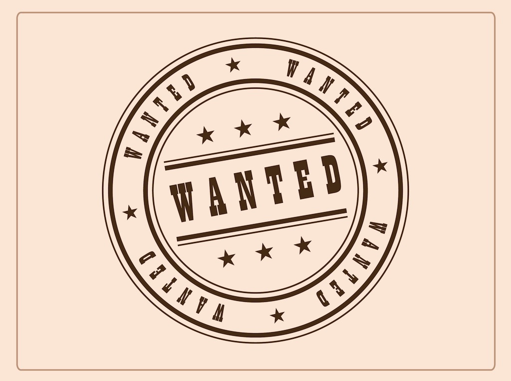 Wanted Badge Vector Art Graphics 1024x765 Wanted Badge Vector Art Graphics