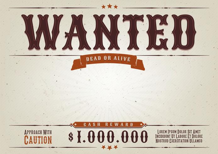 Wanted Western Movie Poster 693x490 Wanted Western Movie Poster