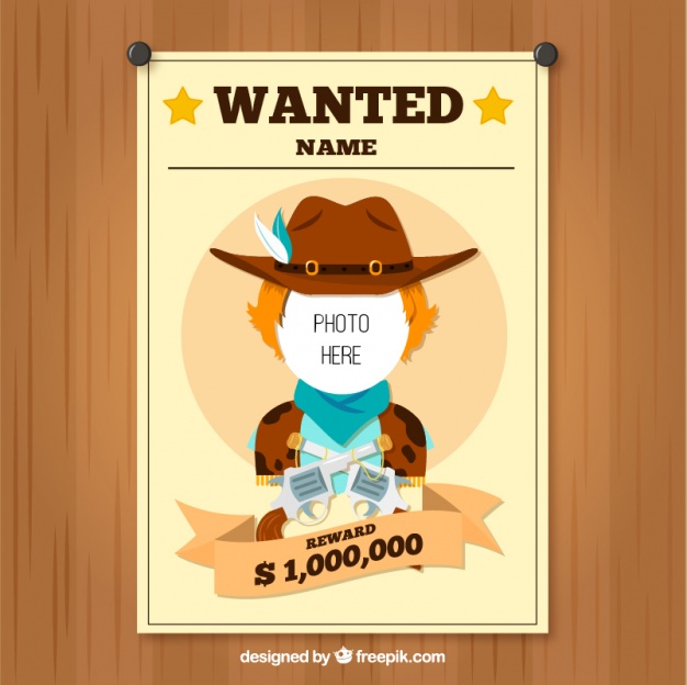 Nice Poster Cowboy Wanted Vector Free Download 626x624 Nice Poster Cowboy Wanted Vector Free Download