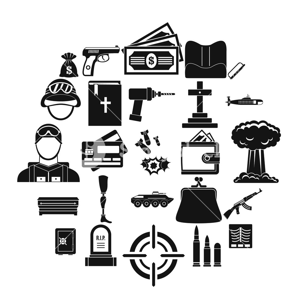 Unleash War Icons Set Simple Set Of Unleash War Vector Icons 1000x1000 Unleash War Icons Set Simple Set Of Unleash War Vector Icons