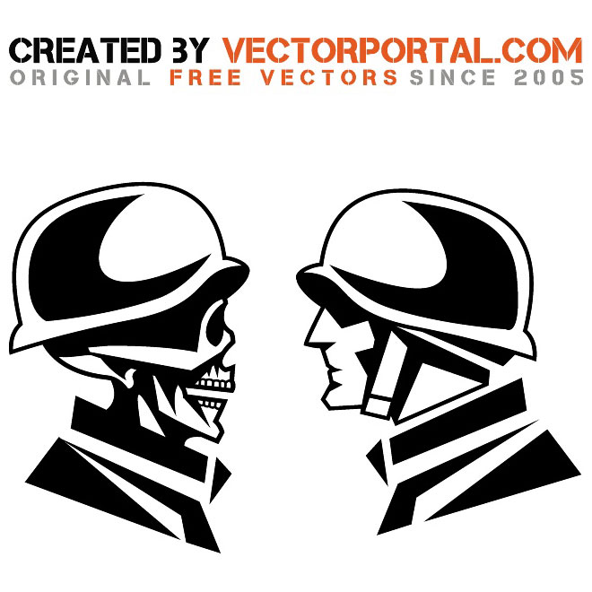 Faces Of War Vector Illustration 660x660 Faces Of War Vector Illustration