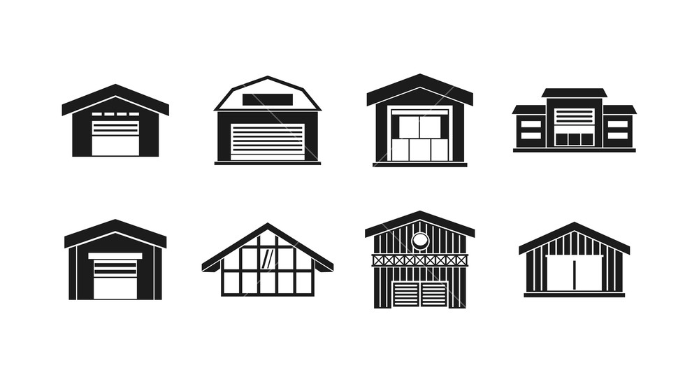 1000x546 Warehouse Icon Set Simple Set Of Warehouse Vector Icons For Web