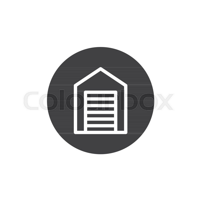 800x800 Warehouse Icon Vector, Filled Flat Stock Vector Colourbox