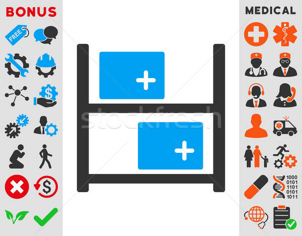 600x468 Medical Warehouse Icon Vector Illustration Victor Ivlichev