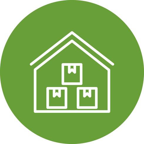 490x490 Storage Warehouse Vector Icon