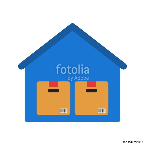 500x500 Storage Warehouse Vector Icon Stock Image And Royalty Free Vector