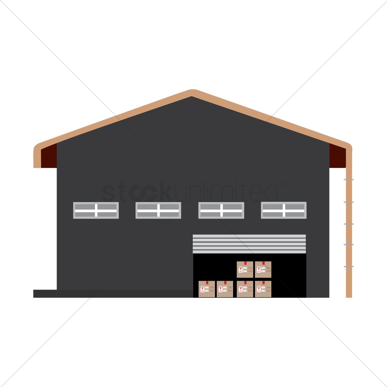 1300x1300 Warehouse Vector Image