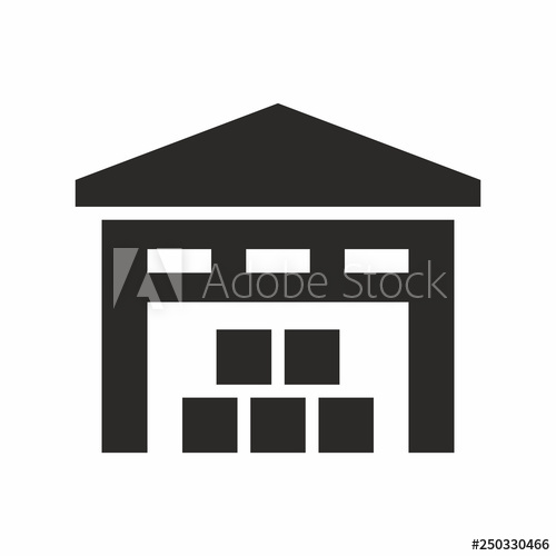 500x500 Warehouse Vector Icon