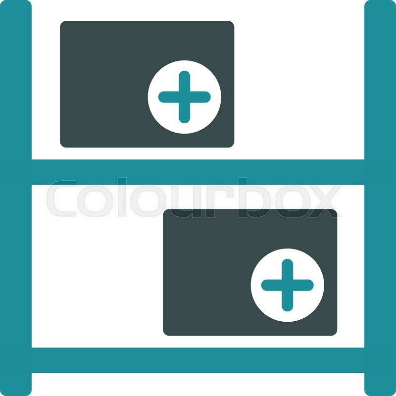 800x800 Medical Warehouse Vector Icon Style Stock Vector Colourbox