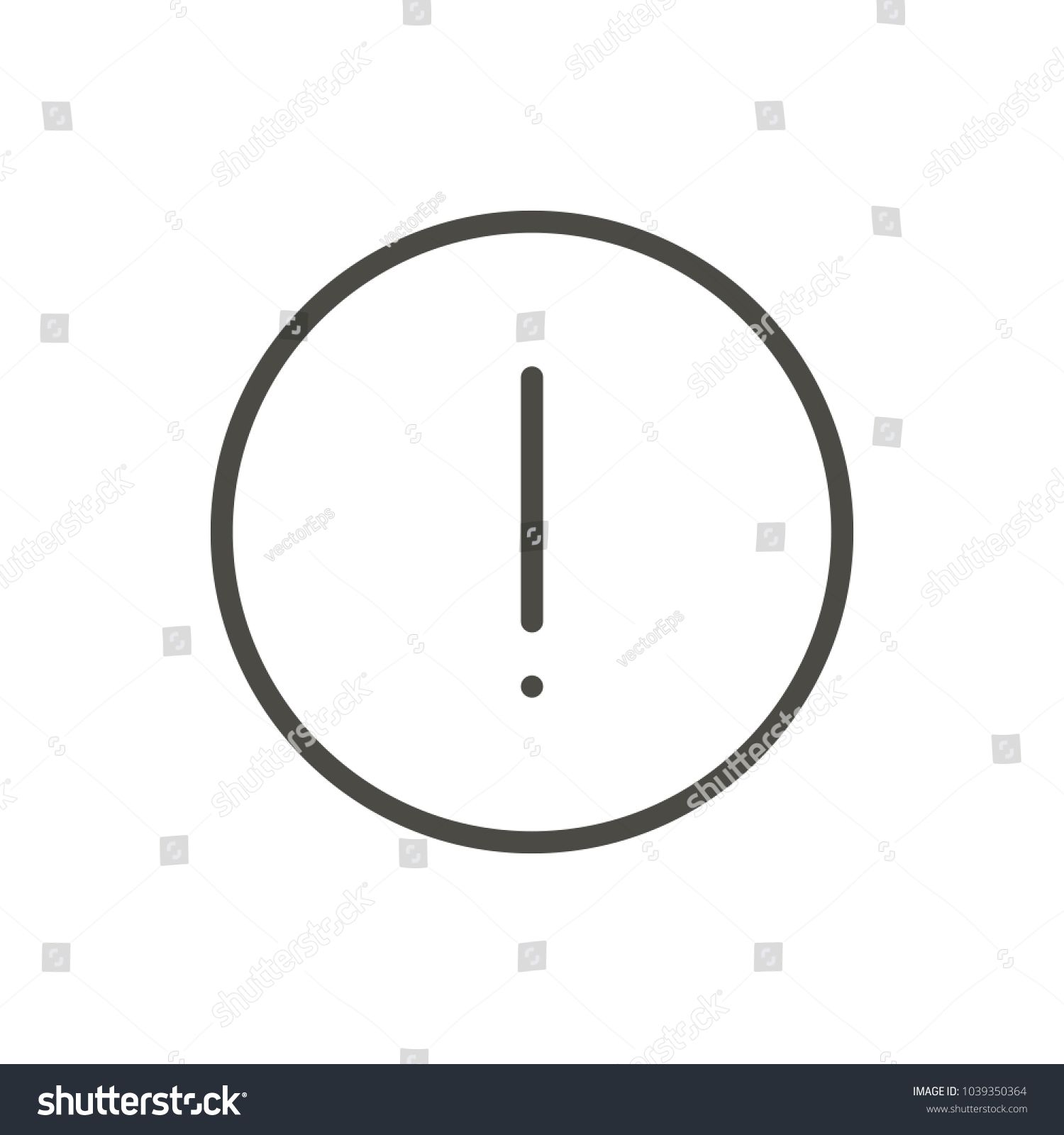 1500x1600 Warning Icon Vector Line Attention Symbol Trendy Flat Outline Ui