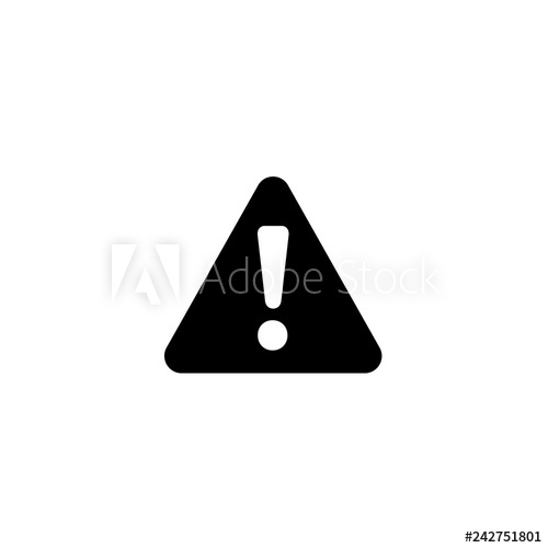 500x500 Warning Icon Vector Warning Vector Graphic Illustration