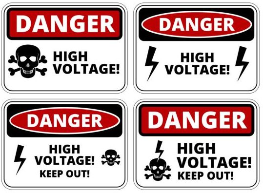 539x396 Warning Danger Signs Creative Vector Free Download