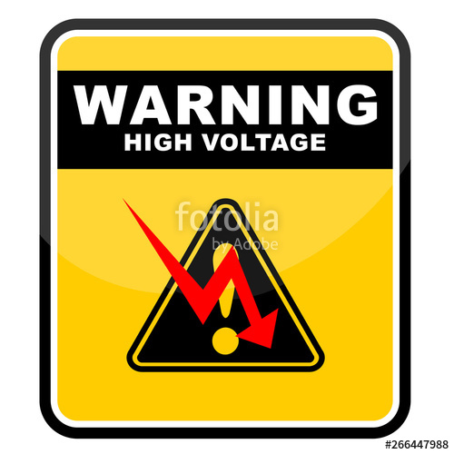 500x500 Danger Warning Sign, High Voltage Stock Image And Royalty Free