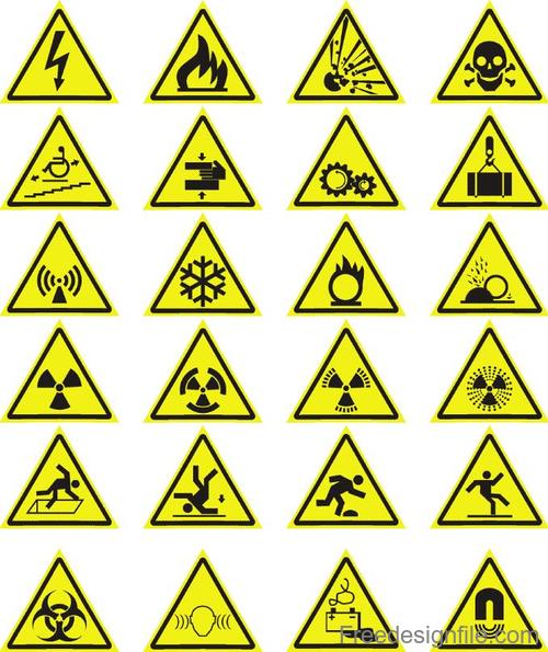 500x595 Kind Warning Sign Vector Free Download