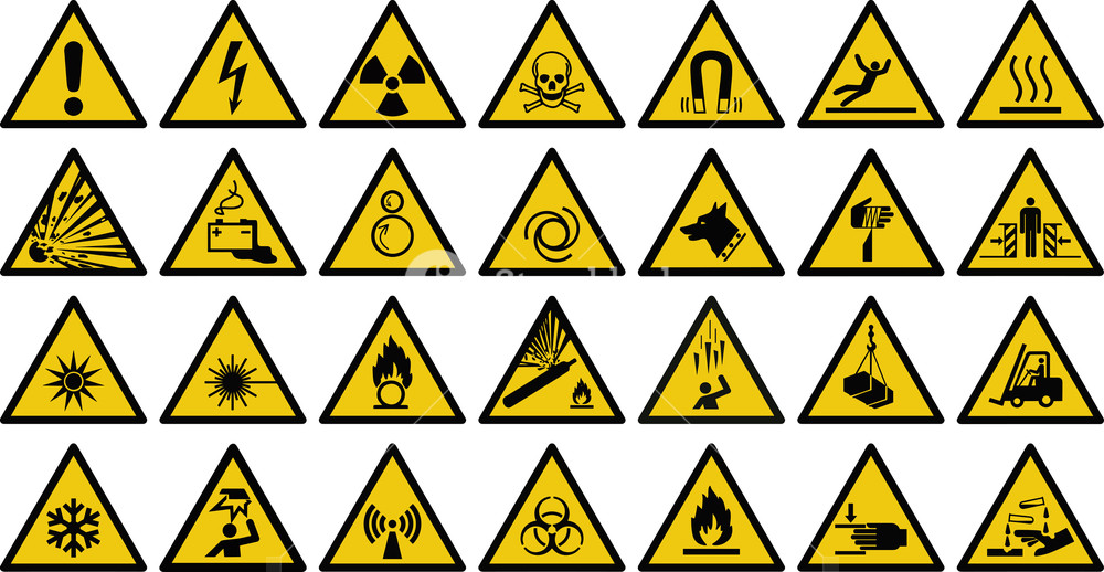 1000x518 Warning Sign Vector Sign