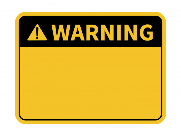 626x470 Blank Warning Sign Vector Premium Download