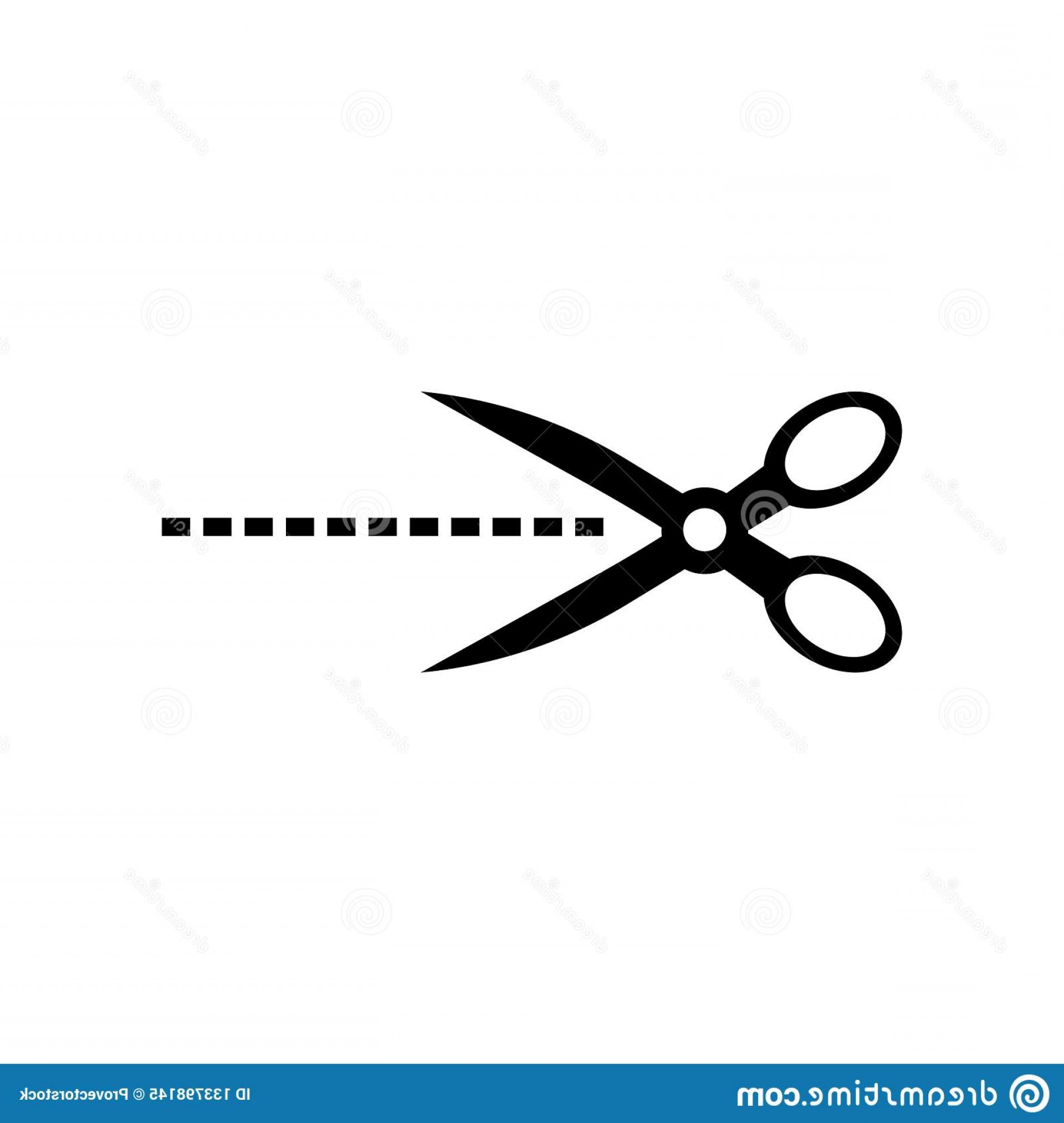 1920x2026 Cut Here Icon Vector Isolated White Background Sign Transparent