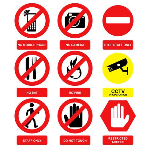 490x490 Warning Free Vector Art