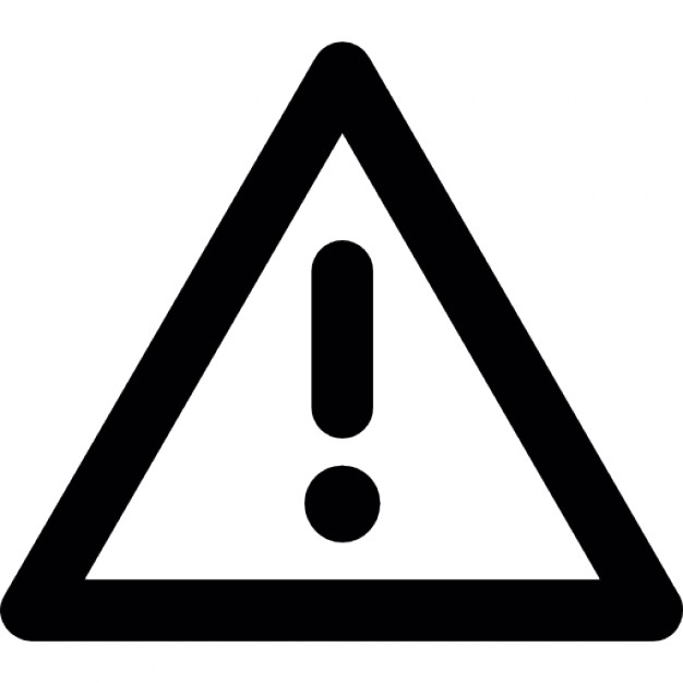 626x626 Warning Icon Vector