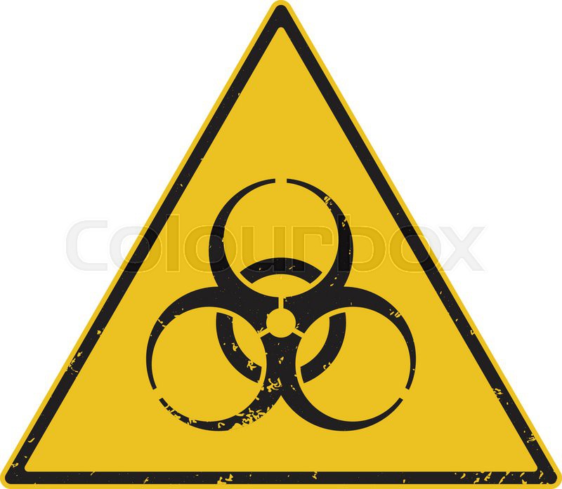 800x697 Biohazard Warning Vector Illustration Stock Vector Colourbox