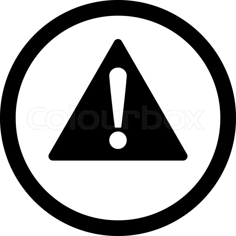 800x800 Warning Vector Icon This Rounded Flat Stock Vector Colourbox