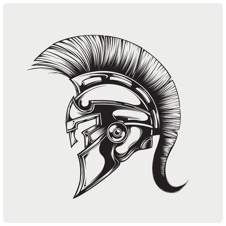450x450 Sparta Warrior Helmet Vector Illustration Royalty Free Vector