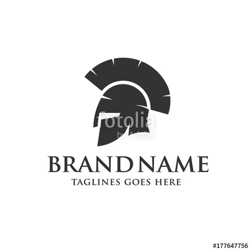 500x500 Spartan Helmet Logo, Antiques Spartan Warrior Helmet Vector Design