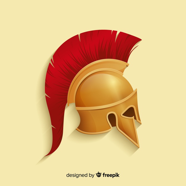 626x626 Spartan Warrior Helmet Vector Free Download