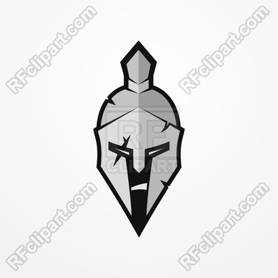 400x400 Furious Face Of A Roman Warrior In Battle Helmet Vector Image