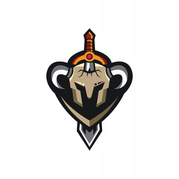 626x625 Sword Warrior Helmet Logo Sports Vector Premium Download