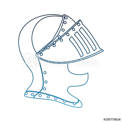 500x500 Medieval Warrior Helmet Vector Illustration Graphic Design