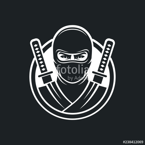 500x500 Ninja Warrior Logo Vector Saboteur Icon Stock Image And Royalty