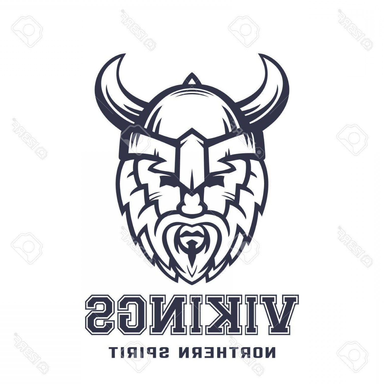 1560x1560 Photostock Vector Vikings Logo Bearded Warrior In Helmet