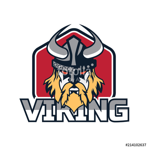 500x500 Viking Warrior Logo, Vector Illustration Stock Image And Royalty