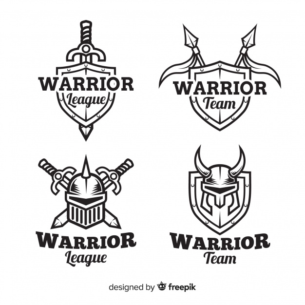 626x626 Modern Warrior Sports Logo Collection Vector Free Download