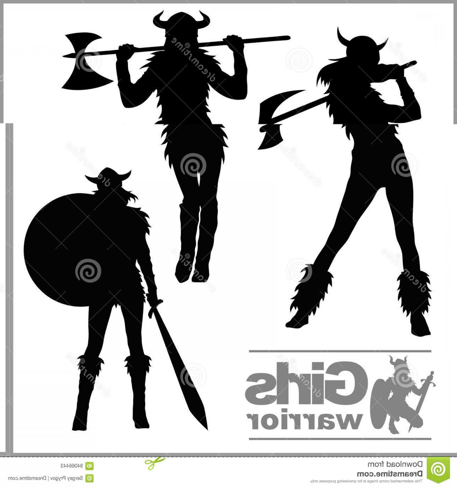 1560x1668 Stock Illustration Vikings Warriors Nordic Girl Scandinavian Woman