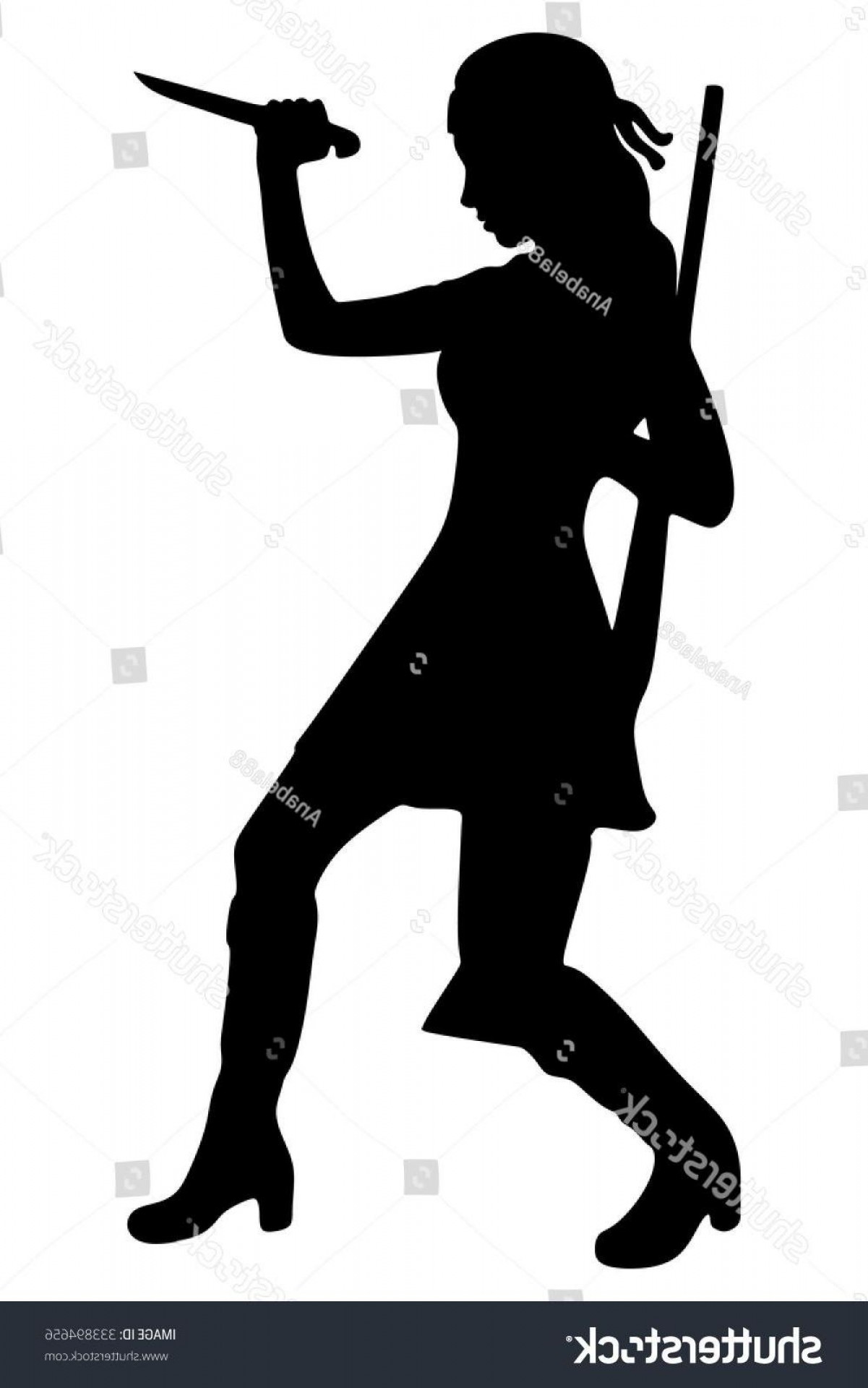 1201x1920 Unique Marrior Holding A Black Woman Silhouette Vector Photos