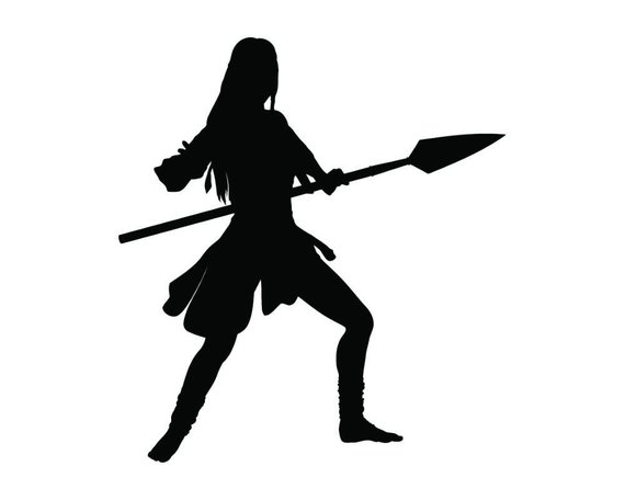 570x456 Huge Collection Of 'female Warrior Silhouette' Download More Than