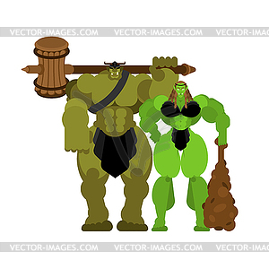 300x300 Ogre Warrior Woman And Man Green Goblin Family