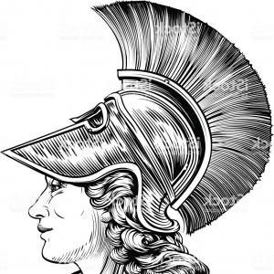 300x300 Set Ancient Greek Warriors Silhouettes Vector Catchsplace