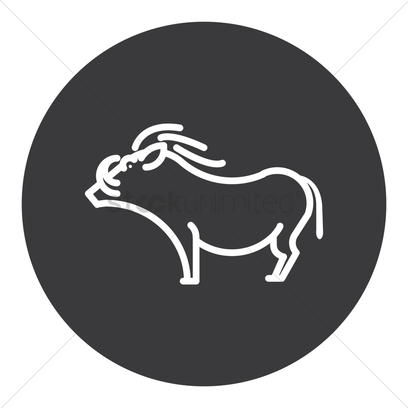 1300x1300 Warthog Vector Image